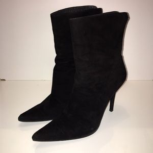 Stuart Weitzman Stiletto Heel Black Suede Bootie